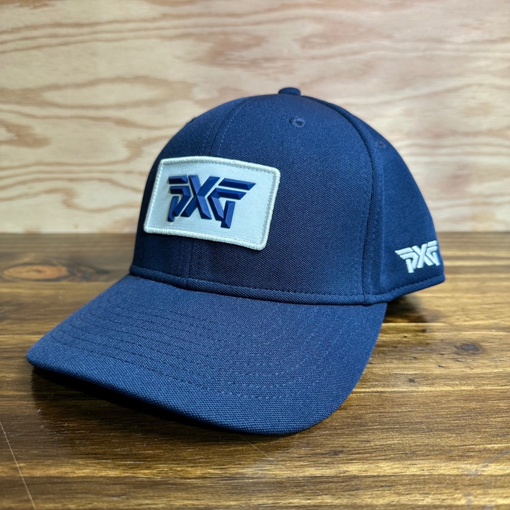 PXG Parsons Xtreme Golf Hat Mens Navy Blue Snapback Adjustable Logo Cap OSFM